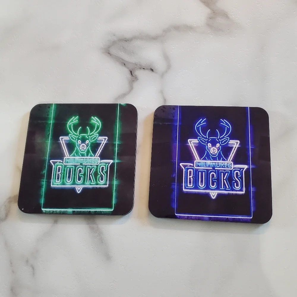 Milwaukee Bucks 2 Pack Coasters